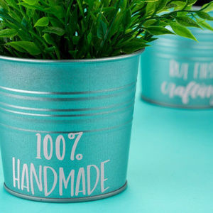 100% Homemade planter decal